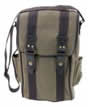 2 Btl. Canvas and Faux Leather Carrier/Cooler